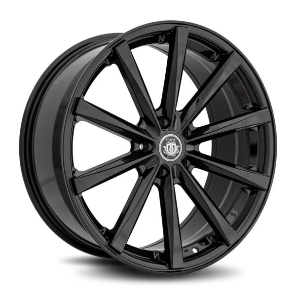 Curva Concepts Gloss Black C10N 20x8.5 Aftermarket Wheels