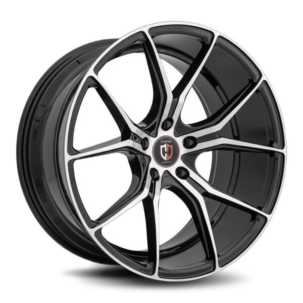 Curva Concepts Gloss Black Machine Face C42 20x8.5 Aftermarket Wheels