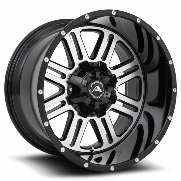 American Off-Road A106 Black Machined Aftermarket Wheels