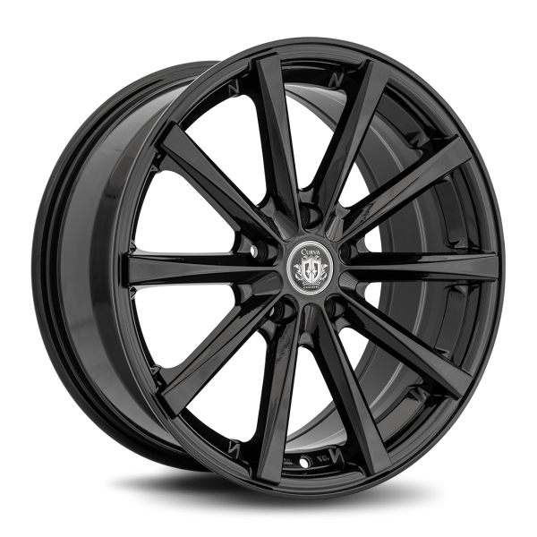 Curva Concepts Gloss Black Machined C10N 18x8 Aftermarket Wheels