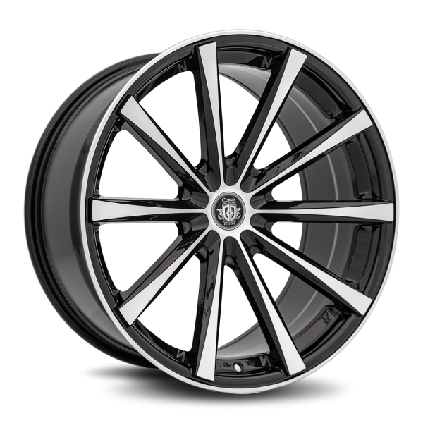 Curva Concepts Gloss Black C10N 20x8.5 Aftermarket Wheels