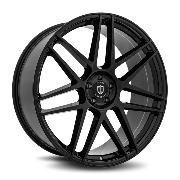 Curva Concepts Gloss Black C300 24x10 Aftermarket Wheels
