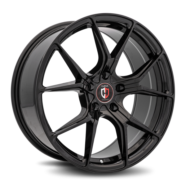 Curva Concepts Gloss Black C42 19x8.5 Aftermarket Wheels