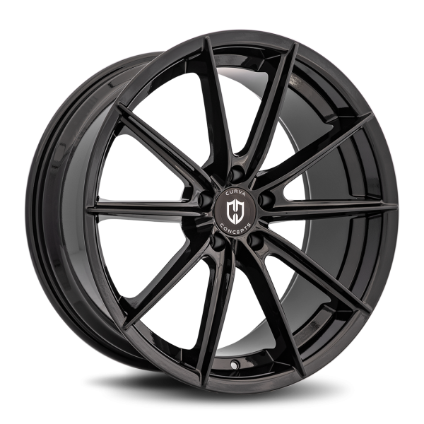 Curva Concepts Gloss Black C46 20x10.5 Aftermarket Wheels