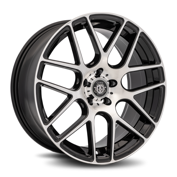 Curva Concepts Matte Black C7 19x8.5 Aftermarket Wheels