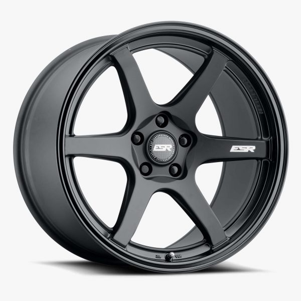 ESR AP6 Matte Black Aftermarket Wheels