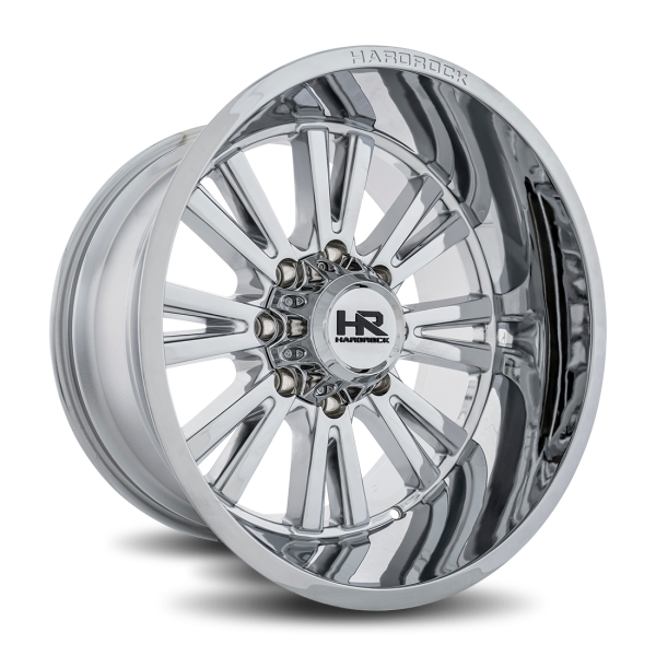 Hardrock Offroad Chrome H503 Spine XPosed 24x12 Off Road Wheels