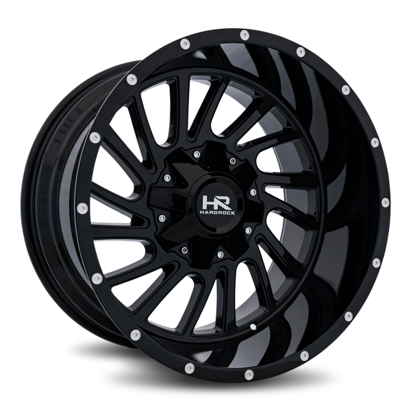 Hardrock Offroad Gloss Black H708 Overdrive 20x12 Off Road Wheels