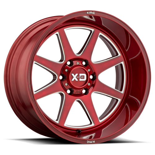 XD XD844 PIKE Brushed Red Off-Road Wheels