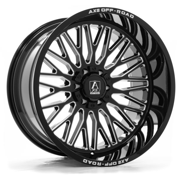 Axe Off-Road KRATOS Gloss Black Milled Off Road Wheels