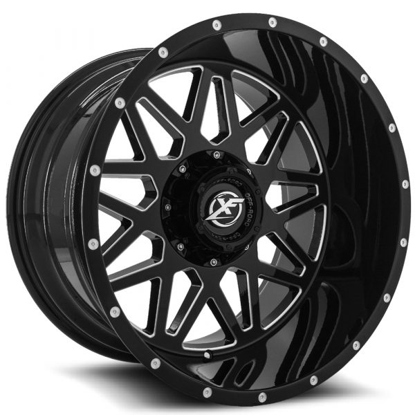 XF Off-Road XF-211 Gloss Black Milled Aftermarket Wheels